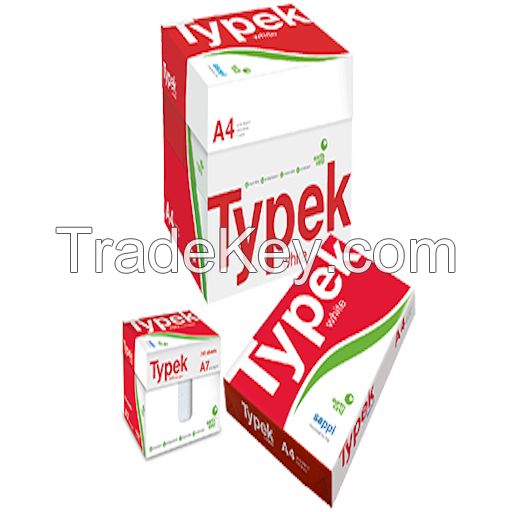 Typek A4 White Copy Paper 80gsm/75 Gsm/70 Gsm