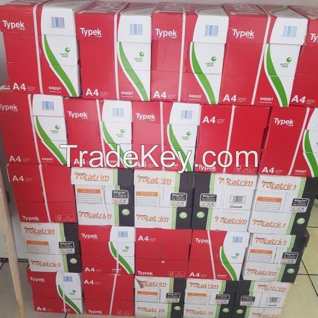 Typek A4 White Copy Paper 80gsm/75 Gsm/70 Gsm