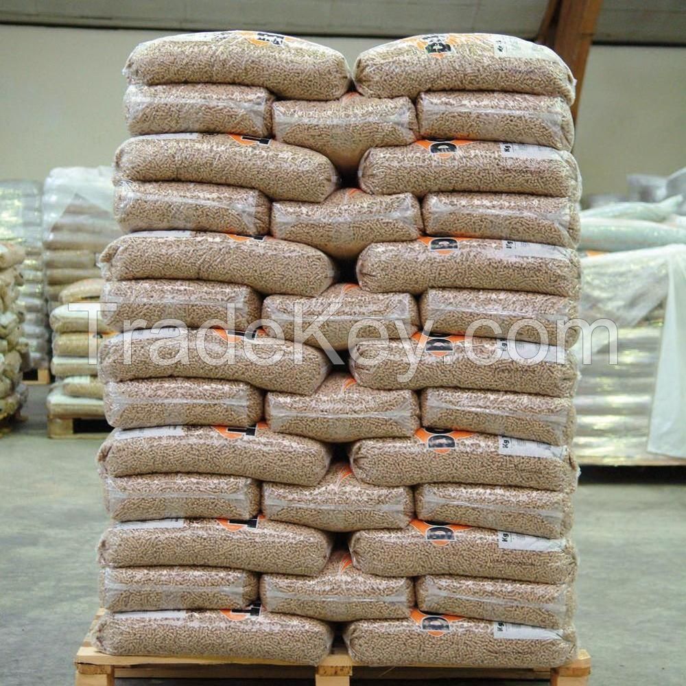 WOOD PELLET DIN PLUS ( PREMIUM ) / EN PLUS-A1 WOOD PELLET PACKED IN 15 KG