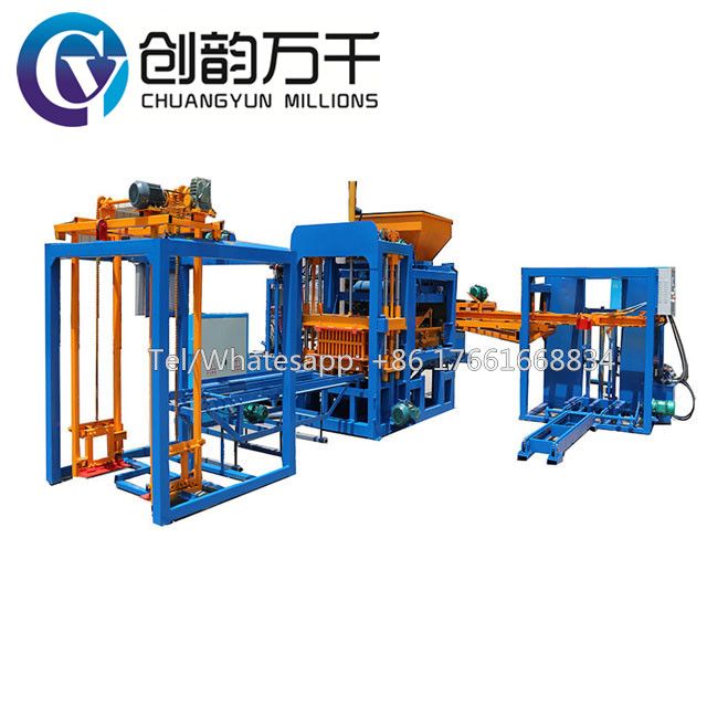 Widely Used QT6-15 automatic concrete cement brick making machine