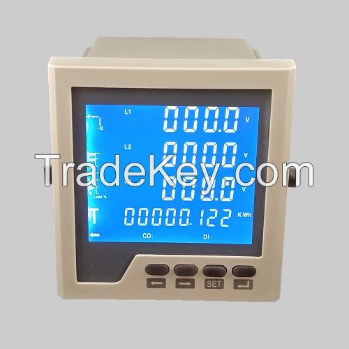 Embedded Lcd Multi-function Digital Power Meter With Rs485