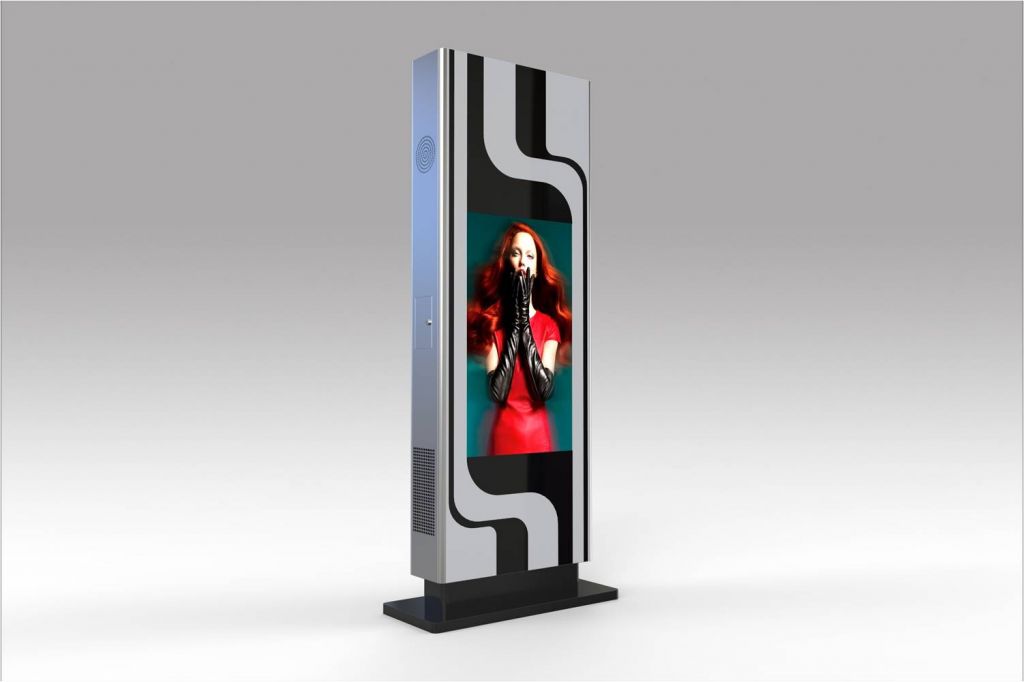 55inch free standing LCD advertising player kiosks with multi-touch Display Boards New