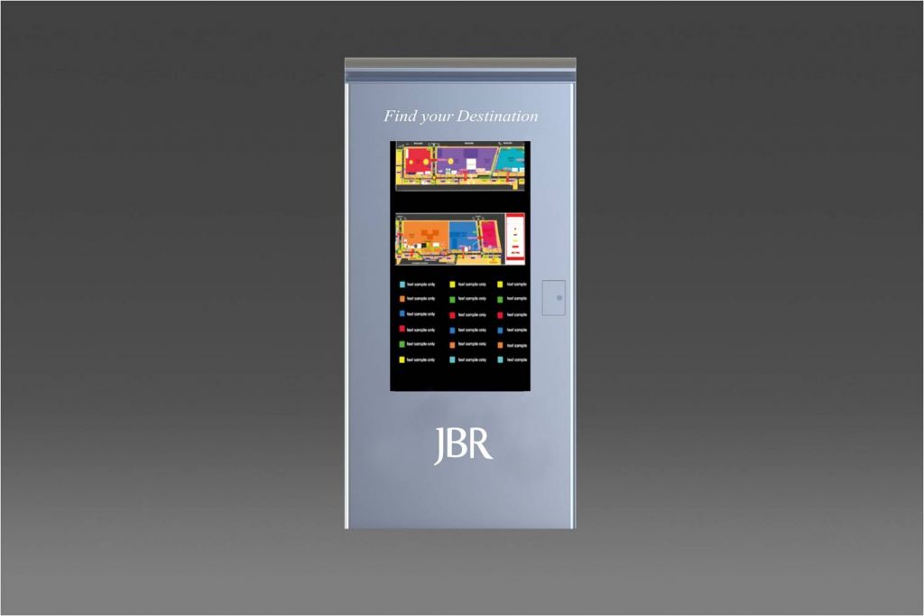 55inch free standing LCD advertising player kiosks with multi-touch Display Boards