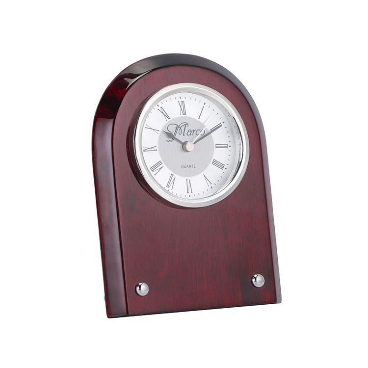 Wooden desk clock awards