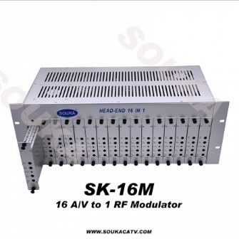 Adjacent Channel 16 In 1 Analog Headend For Hotel Cable Tv System