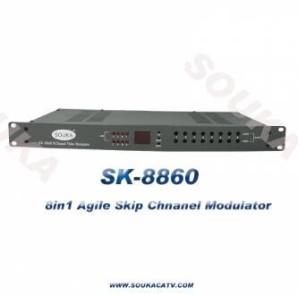 High Quality 8 IN 1 Agile TV Modulator For Cable TV System Manufacturers