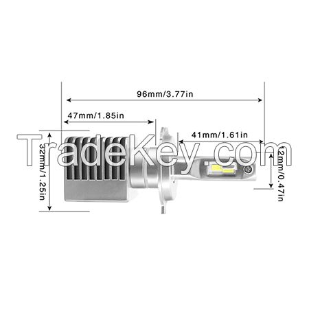 Taida Hot Selling H4 Top Quality High Brightness Integrated Design Led Headlight