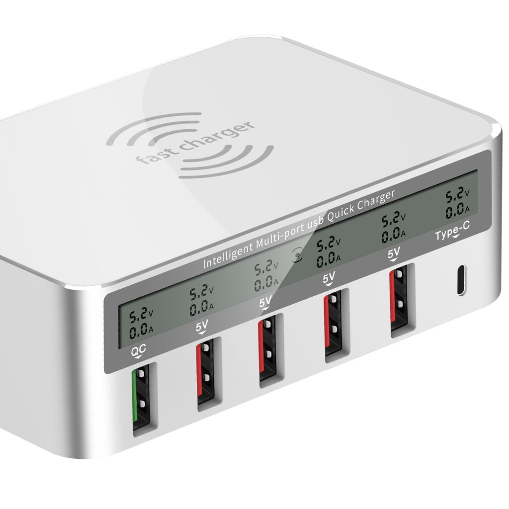 Tenee 818F multi-port USB and wireless charger