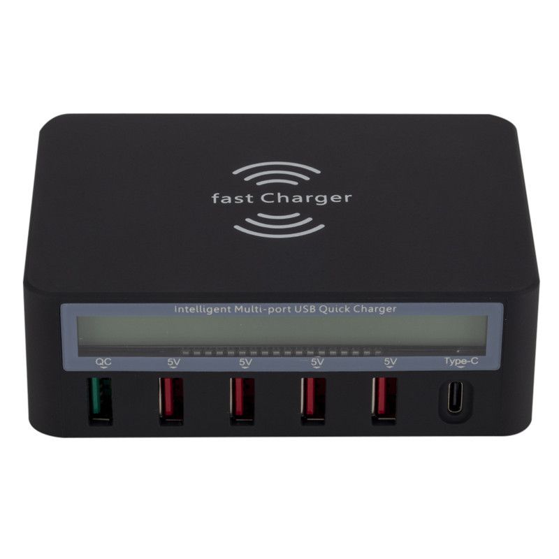 Tenee 818F multi-port USB and wireless charger