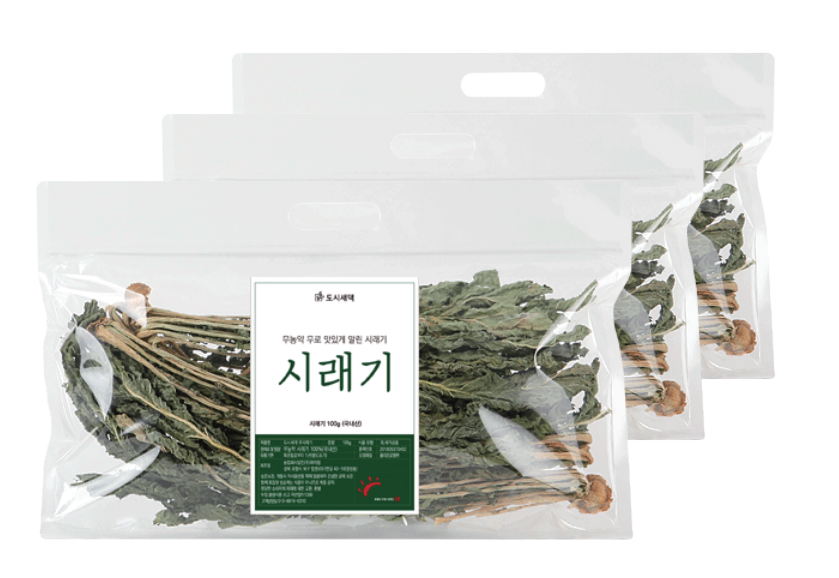 Pouch Daikon Radish Leaves (100g x 3ea) - Dosisaedaek