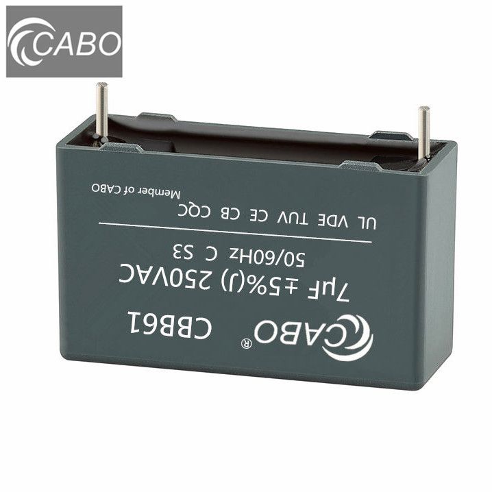 CABO AC motor run capacitors CBB61 series//CE, CQC, VDE, CB, TUV
