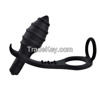 Waterproof Vibrating Male Prostate Massager Butt Plug P-spot 