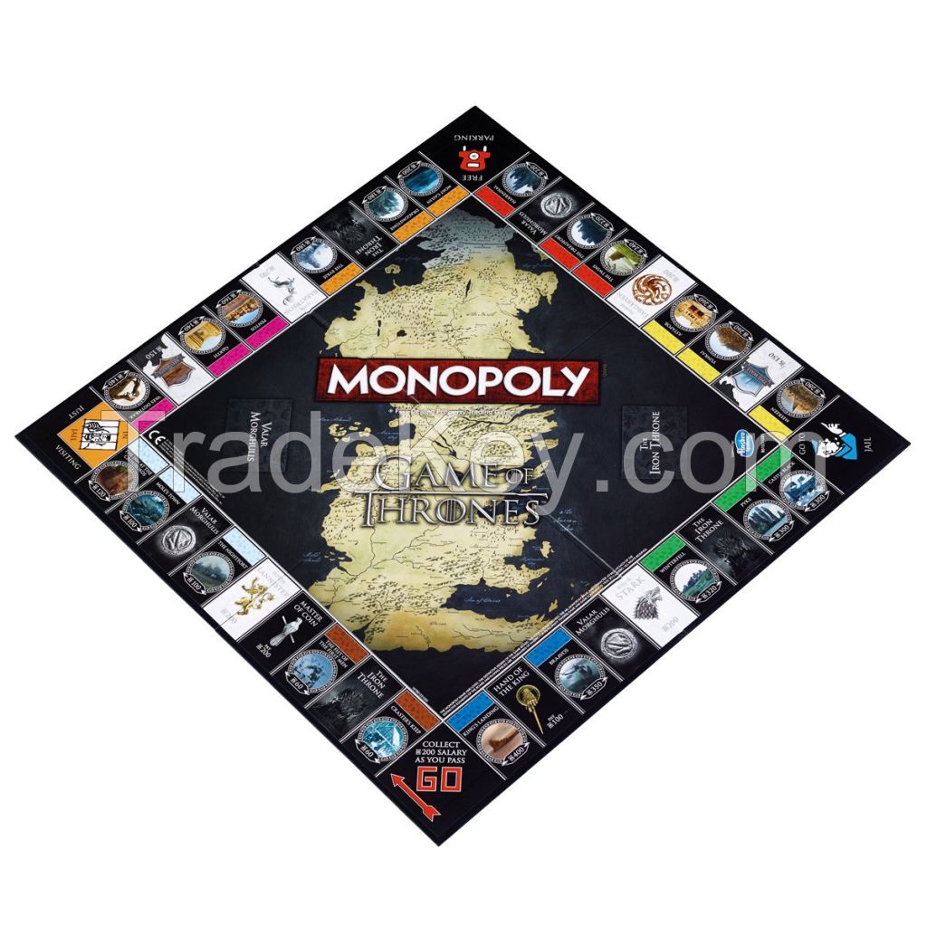 Game of Thrones Monopoly Board Game Party Home Game Fun Game Collector's Edition