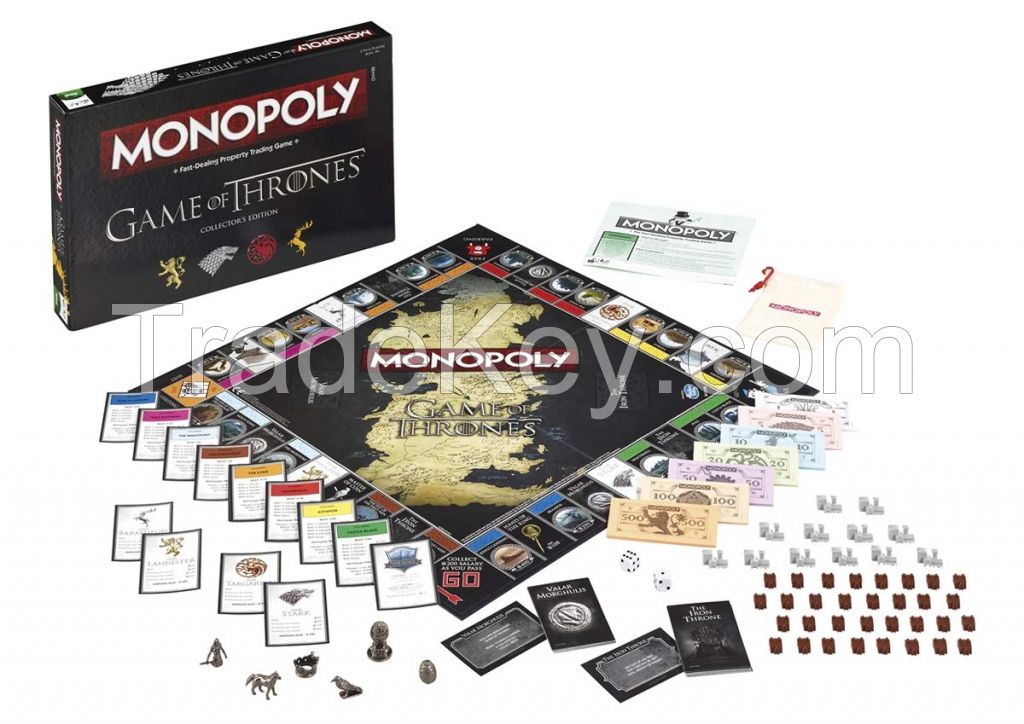 Game of Thrones Monopoly Board Game Party Home Game Fun Game Collector's Edition