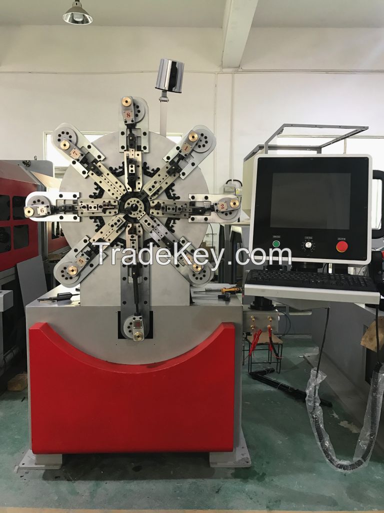 10 Axis Camless Spring Forming Machine