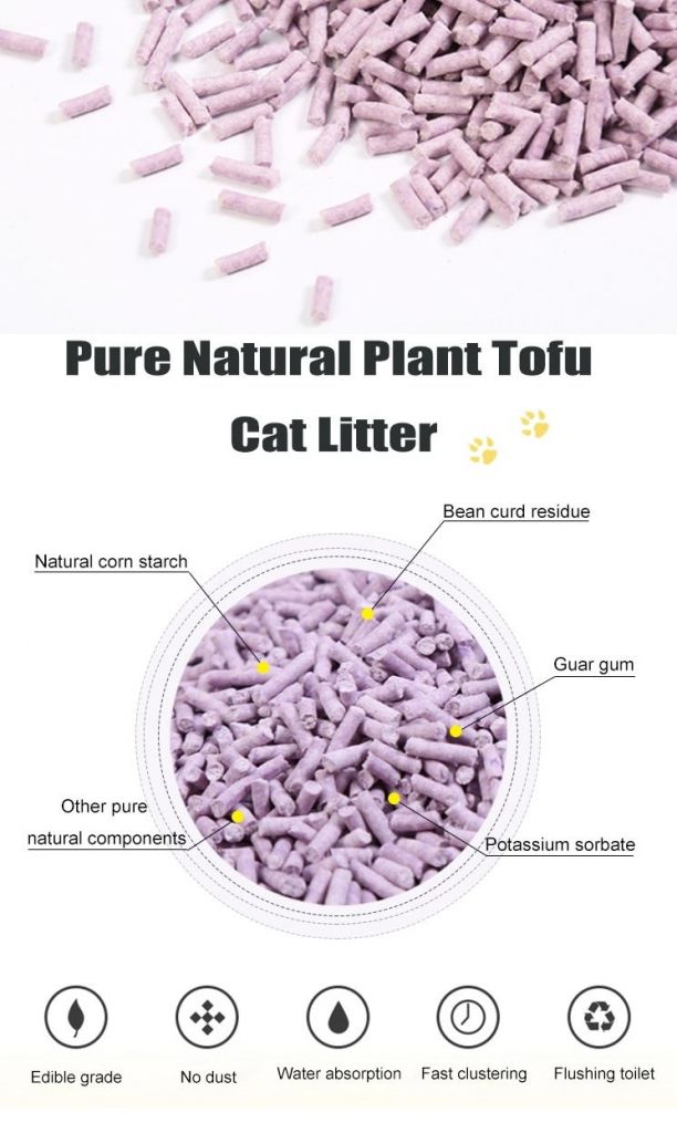 Soybean cat litter quick clumping Eco-friendly 