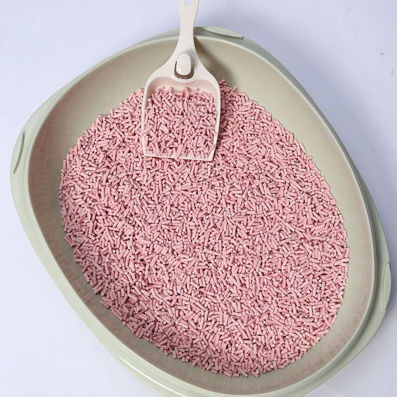 Flushable clumping tofu cat litter factory peach flavor