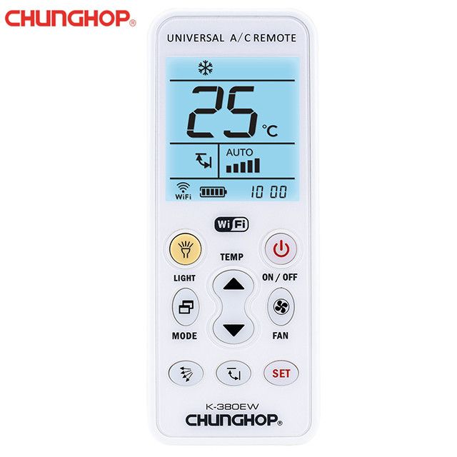 Chunghop K-380EW WI-Fi Smart Universal Air Conditioner Remote Control