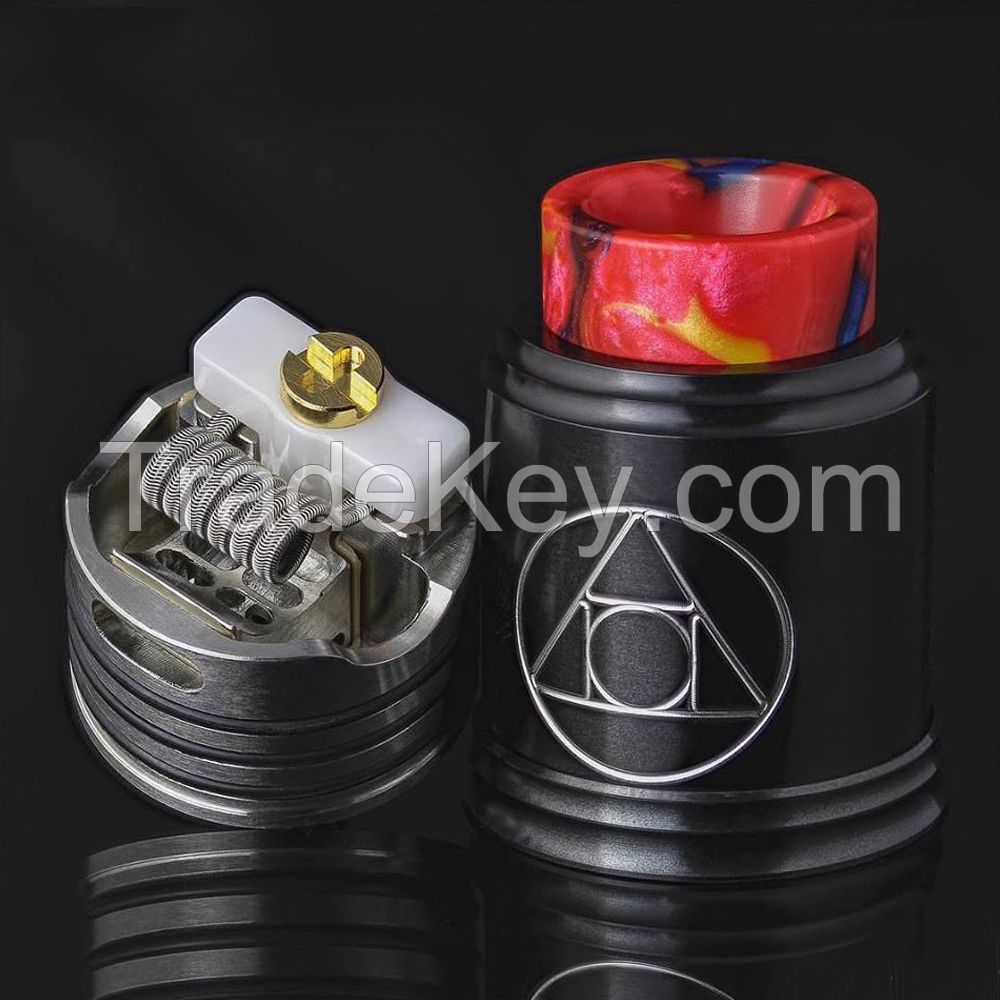 TOP Selling RDA ceramic clamp system build deck bottom bridged airflow collab stuff between Blitz and Suck My Mod