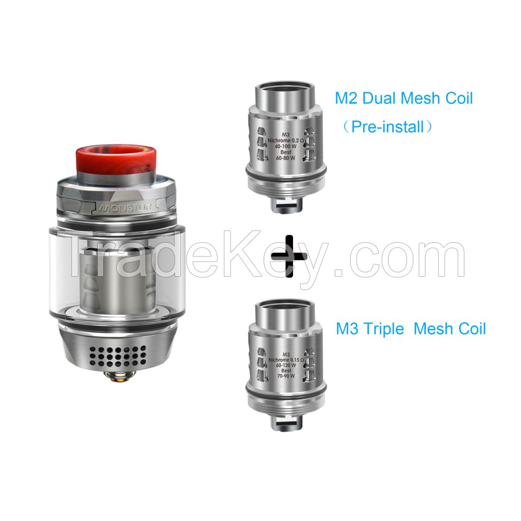 Blitz New Arrival 28MM flavor Beast with dual mesh Coil and Triple Mesh Coil