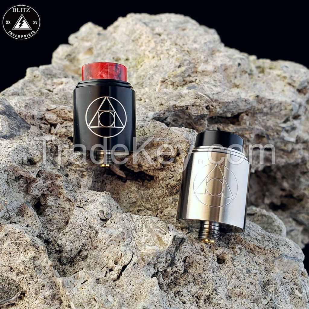 TOP Selling RDA ceramic clamp system build deck bottom bridged airflow collab stuff between Blitz and Suck My Mod