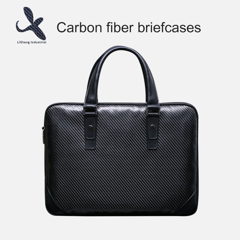 Low Profile Luxury carbon fiber laptop business briefcase bag/ Leather Bag/Business Travel Bag Handbag