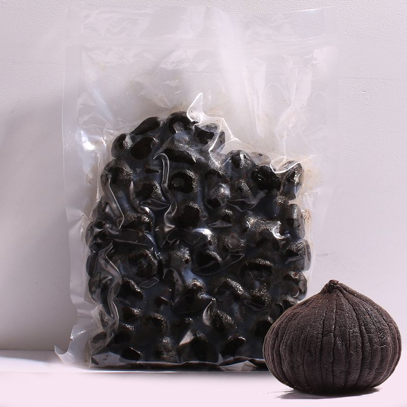 Aged garlic anti- aging black garlic peeled single black garlic supply 