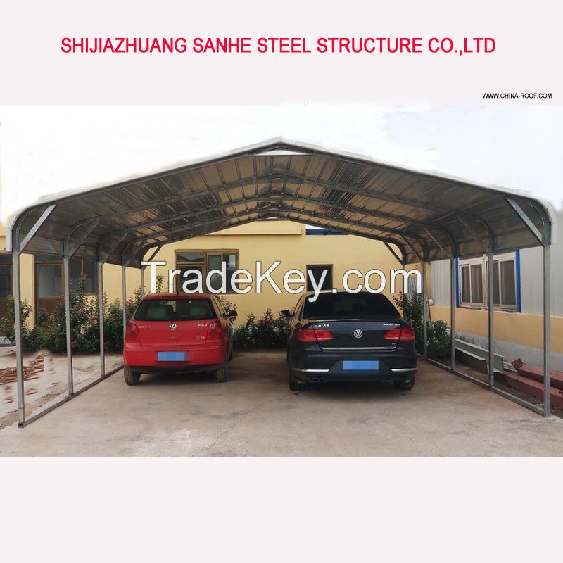 Easy asemble backyard DIY steel shed car shelter kit large garage canopy metal portable car port