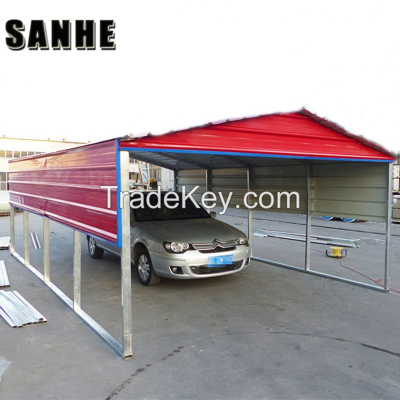   Regular style portable metal carports and carport with roofing sheet for one/two/three cars