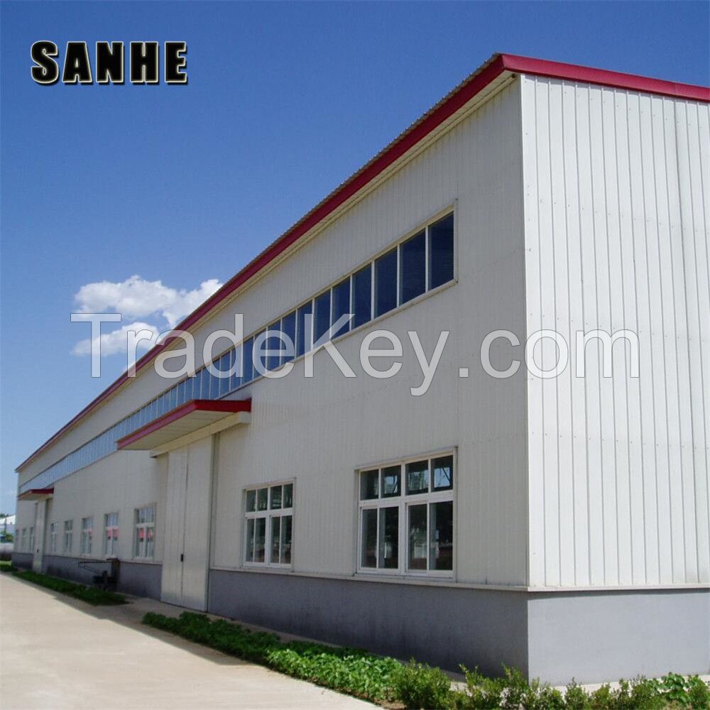 SANHE Custom Design prefab steel structure factory