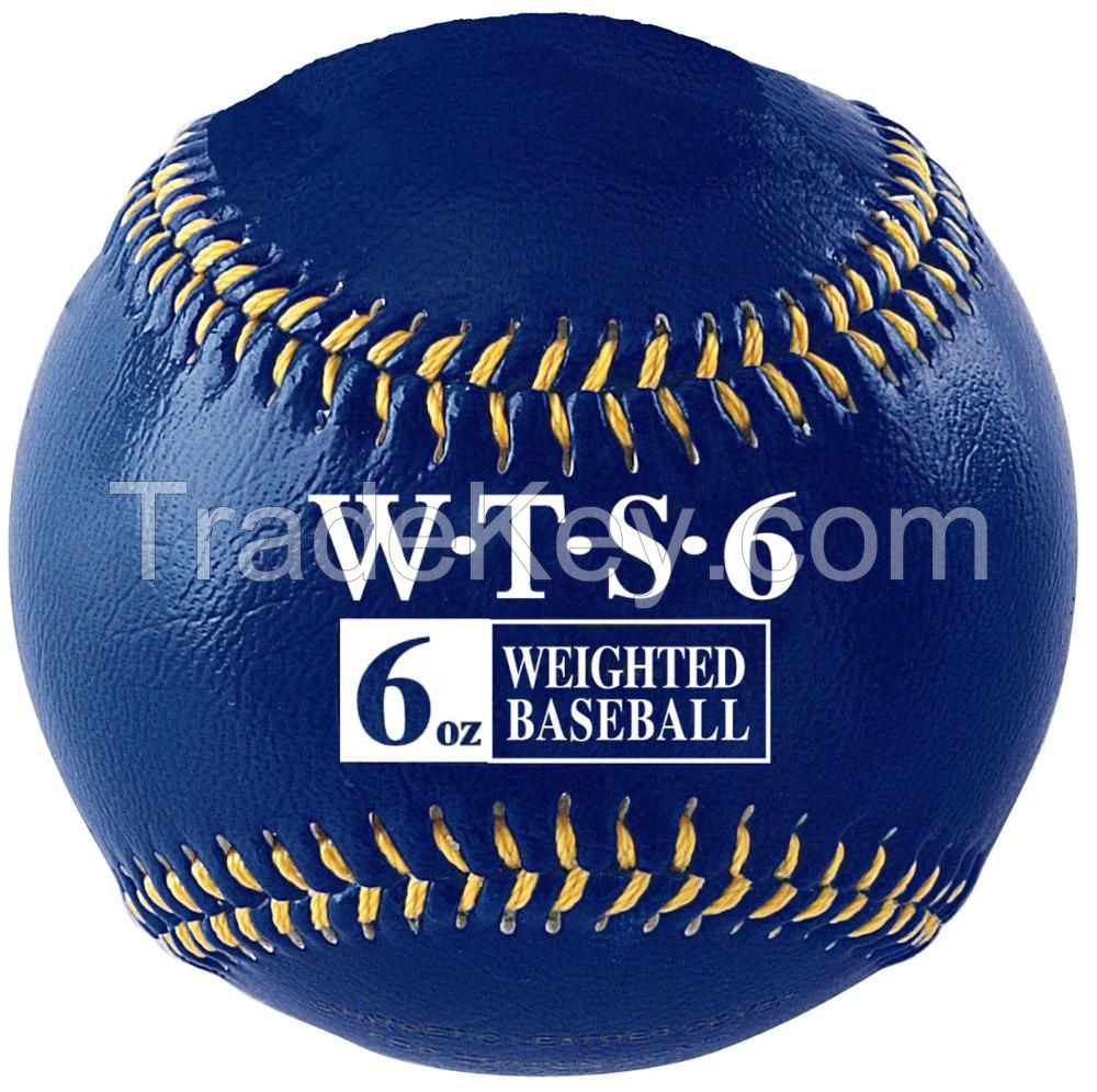 Leather baseball ball