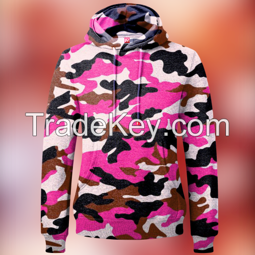 Multi color panel custom logo Fleece hoodie