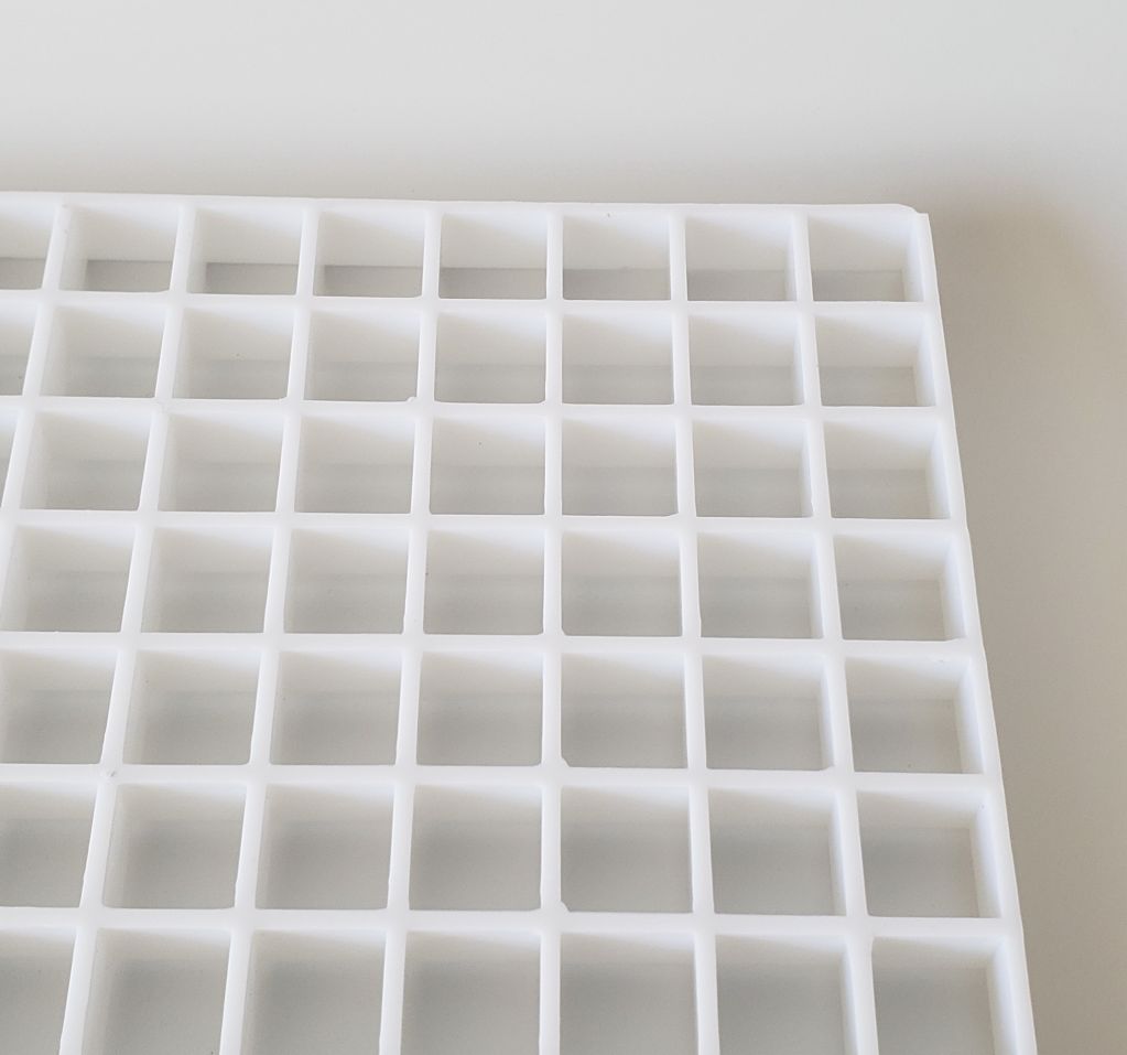 Plastic Eggcrate Grille cell white panelï¼ŒPlastic Egg Crate Grille core