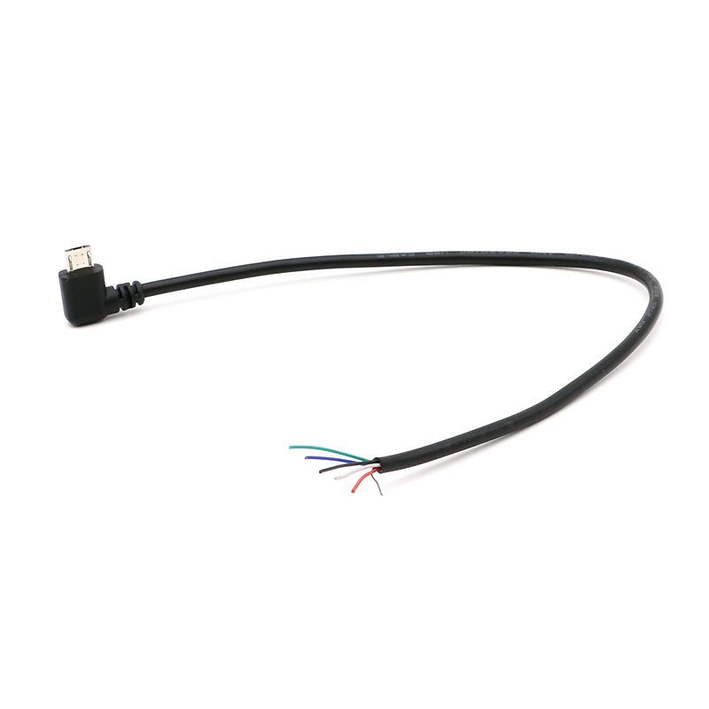 10 cm to 10 m customize kabel data charging male female 5 pin wires and shielding micro usb to open end cable 