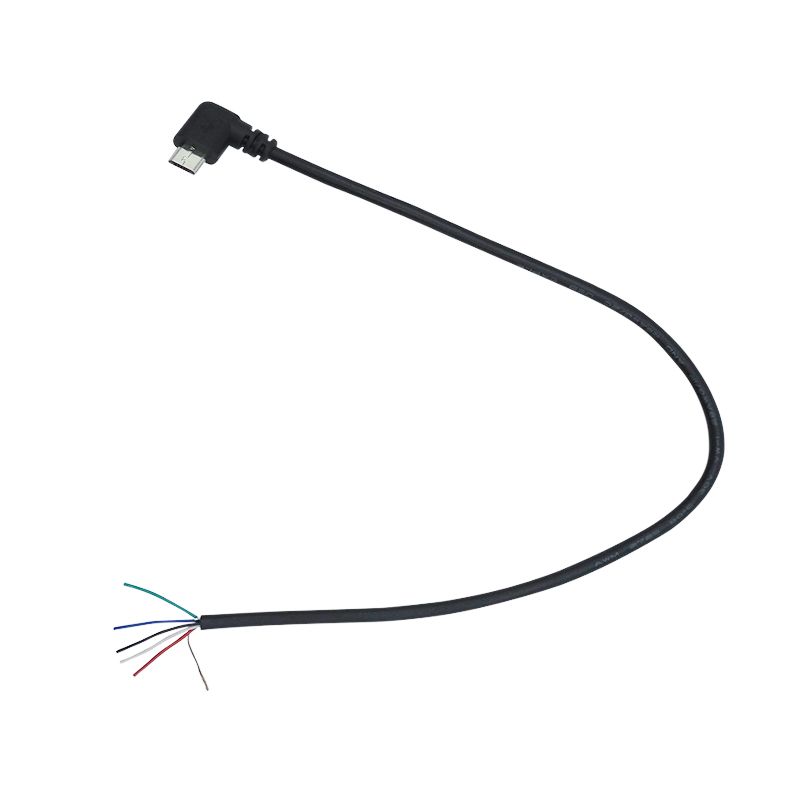 10 cm to 10 m customize kabel data charging male female 5 pin wires and shielding micro usb to open end cable 