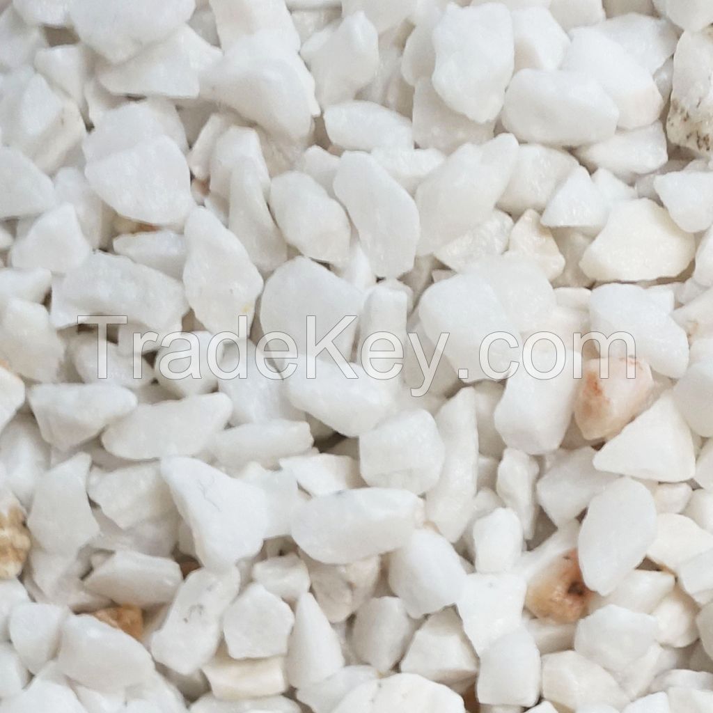 Crushed White Marble Stone Chips