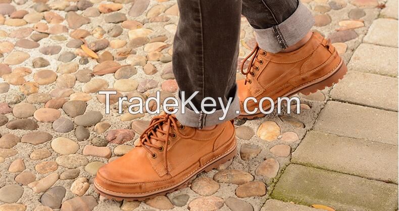 Autumn Martin Boots, Men's Leather Shoes, Men's Business Leisure Shoes,  Men's Lower Upper Laces, Retro Men's Shoes