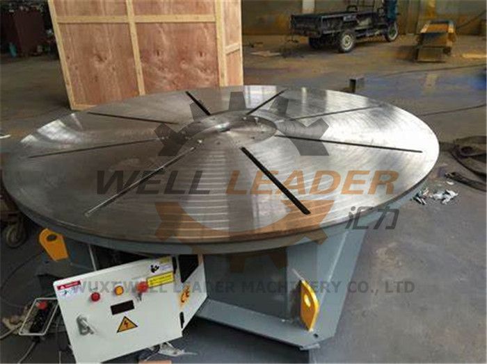 Floor Welding Positioner Turntable Unlimited Rotation 400kg Load 800mm Round Table