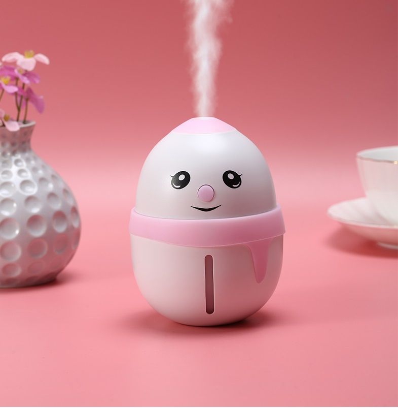 F001 Mini Desktop Humidifier with sleeping lights, Snowman Cartoon appearance