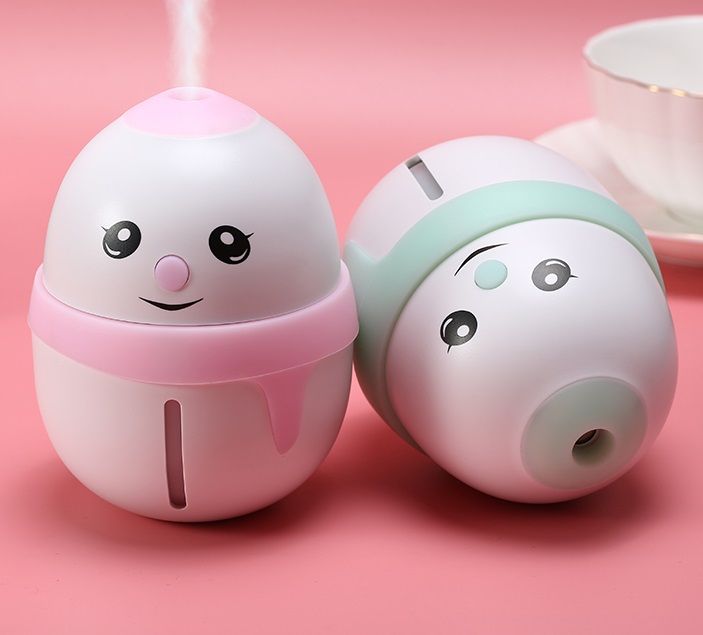 F001 Mini Desktop Humidifier with sleeping lights, Snowman Cartoon appearance