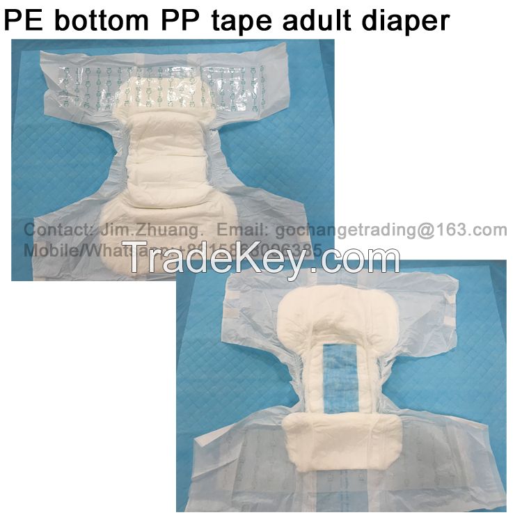 Super absorbent disposable adult diaper nappy for elderly people