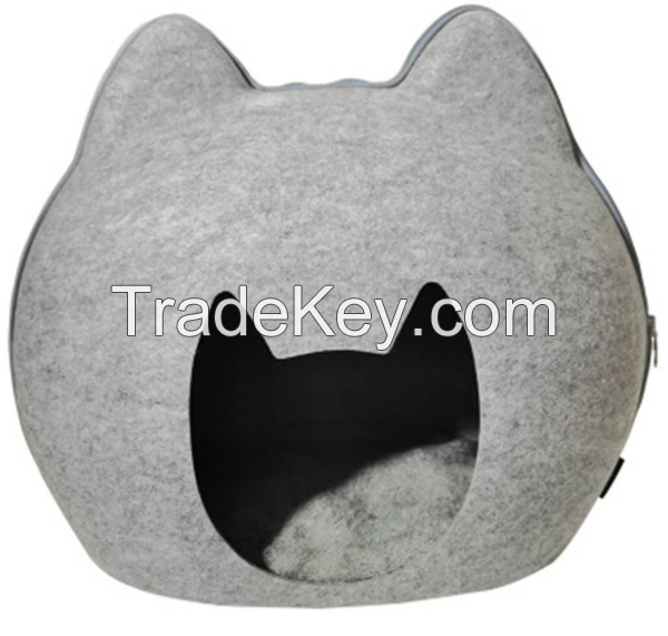 Private Label Pp Cotton Soft Cat Hut Bed