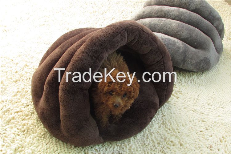 Private label PP cotton soft cat hut bed