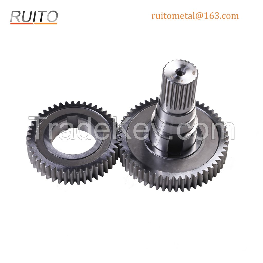 Alloy Steel Key Shaft Drive Hydraulic Pump Gear