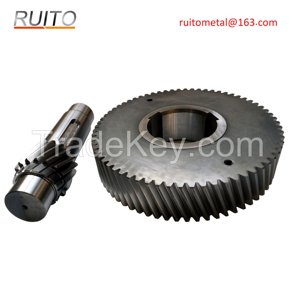 alloy steel key shaft drive hydraulic pump gear