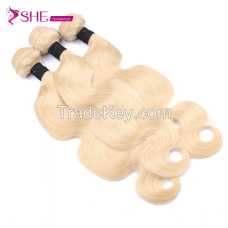 Wholesale Supply Human Hair for High Quality Brazilian Hair Wholesale 613 Blonde Hair Bundles with Cuticle Aligned