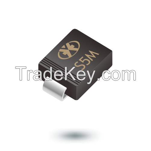 S5M, the Surface Mount Standard Rectifiers diode packed by SMC case