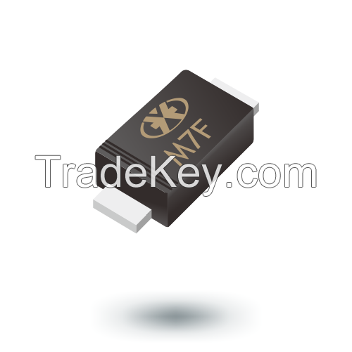 M7F, the surface mount standard rectifiers diode packed by SMAF case