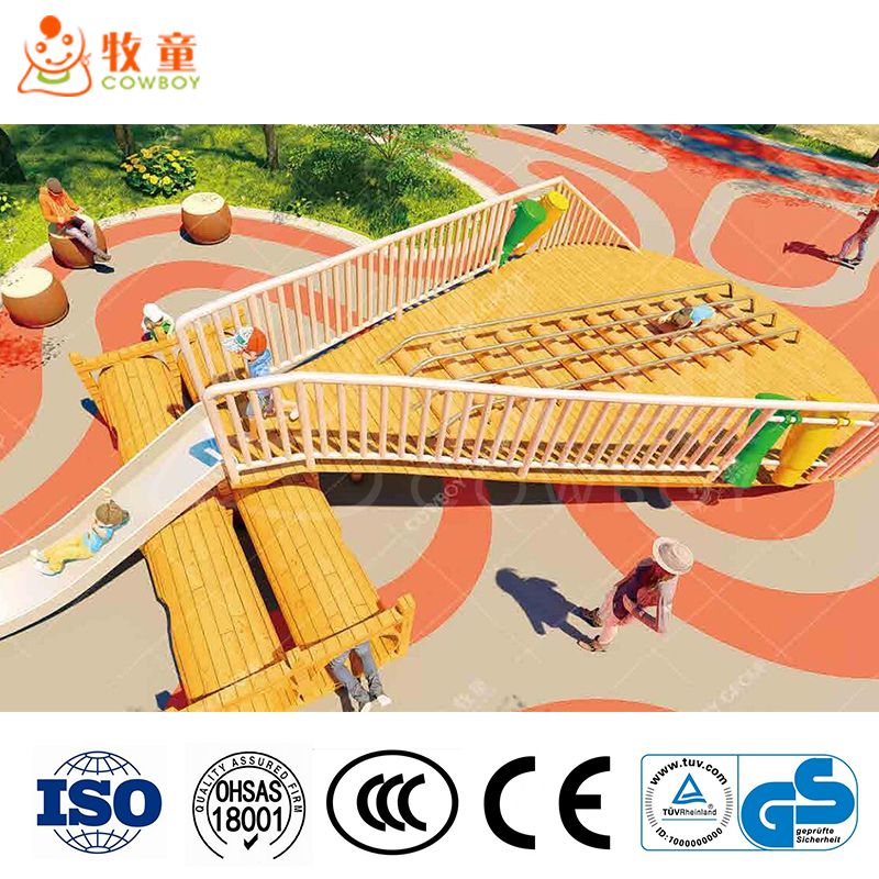 Cowboy Kids Playground Equipment For Amusement Park