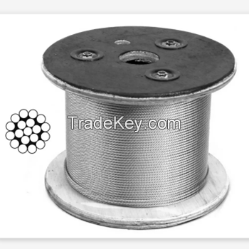 Hot sale steel wire rope diameter 1.0mm~5.0mm
